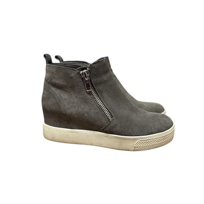 Steve Madden Hidden Wedge Sneakers Wedgie Dual Zip Gray Women’s Size 8M - Image 1 of 4
