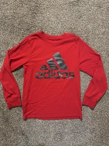 Adidas Camiseta y Pantalones Joggers Manga Larga Rayas Juveniles Pequeños Rojo Negro Niños - Imagen 1 de 4