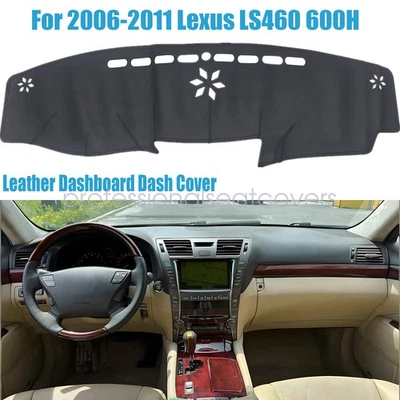 Cubierta de tablero de cuero para Lexus LS460 600H 2006 2007-2011 alfombra de tablero Foto 1 de 4