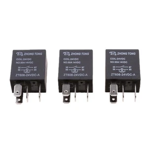 3 Stück 24V 30A Auto Automotive Van Boot Elektronische 4-polige SPST-Relais - Picture 1 of 7