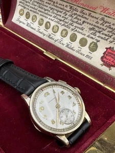 Longines 10k gold filled Flyback single button Chronograph - Picture 1 of 8