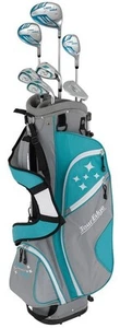 New Tour Edge Golf LH Lady Edge Starter Set W/Stand Bag Turquoise/White (Left) - Picture 1 of 6