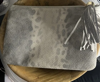 Gill Gray White Python Print Bag - Image 1 of 4