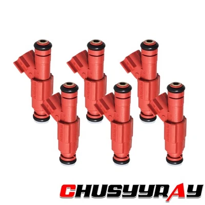 Inyector de combustible 0280156161 nuevo actualizado 6 piezas para Jeep Liberty 2002-2003 3,7 L Foto 1 de 4