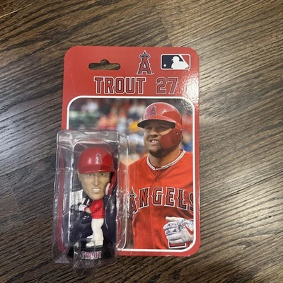 Mike Trout (MLB / Los Angeles Angels #27) 4" BobbleHead Import Dragon #8 ¡NUEVO IP! Foto 1 de 2