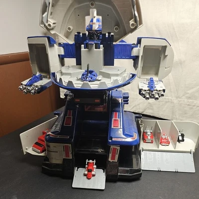 Power Rangers Lost Galaxy ZENITH CARRIER ZORD 带 8 个迷你车 万代 — 第 1/4 张图片