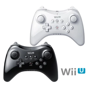 OFICIAL OEM Nintendo Wii U WIRELESS PRO CONTROLLER Remote WUP-005 Negro Blanco - Imagen 1 de 15