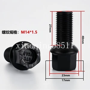 5pcs Wheel Lug Bolts Hub Screws for Audi Series WHT001812 M14x1.5 Hex 17mm - Picture 1 of 8