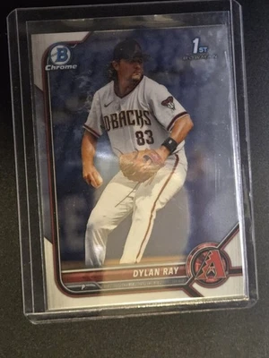 2022 Bowman Chrome Dylan Ray RC Rookie #BDC-191 Arizona Diamondbacks - Image 1 of 2