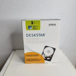 Hitachi Deskstar 3TB 3.5" Internal HDD 32mb Cache SATA III (New Sealed) - Picture 1 of 4