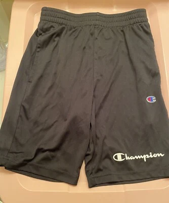 Champion Boys Mesh Shorts Black Size L Lightweight - Image 1 of 3