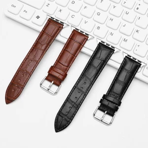 Genuine Leather Band Strap For iwatch Apple Watch Series Ultra 3 11 10 9 8 7 SE - Picture 1 of 19