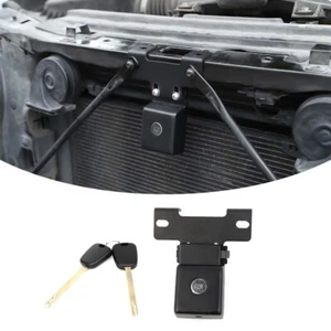 Metal Hidden Hood Lock Catch Latches Accessories w/ keys for Wrangler JL JT 18+ - Picture 1 of 12