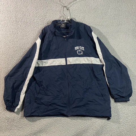 Vintage Nike Sports NCAA Penn State Football Windbreaker Jacket Size L Cover