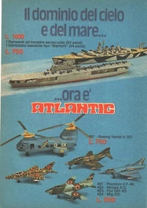 Soldatini Atlantic Portaerei Pubblicità 1976 Italian Magazine Advertising 18x13 - Picture 1 of 1