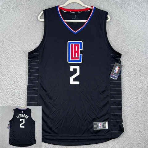 Los Angeles Clippers Jersey Mens Large Kawhi Leonard #2 Black Fastbreak Fanatics Cover