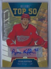2018-19 Uppper Deck Allure Ryan Kuffner Top 50 Blue Auto #T50-3