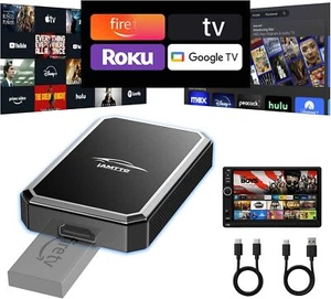 LAMTTO Car TV Mate Kabelloser CarPlay Adapter HDMI TV Konverter für TV-Stick - Bild 1 von 9