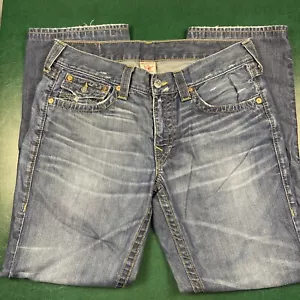 True Religion Rickey Jeans Herren 34 Distressed Made In USA Button Fly - Bild 1 von 9