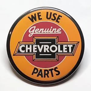 Espejo de bolsillo publicitario de piezas genuinas para Chevrolet estilo vintage - Imagen 1 de 2