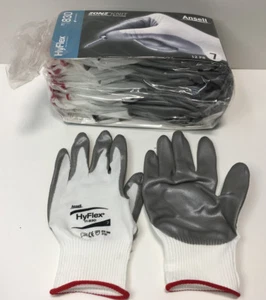 12 Pair Ansell HyFlex 11-830 Light-Duty Multipurpose Glove with Knitwrist Size 7 - Picture 1 of 2