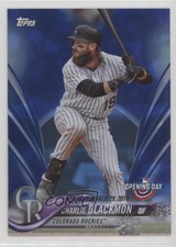 2018 Topps Opening Day Rainbow Blue Foil Charlie Blackmon #161