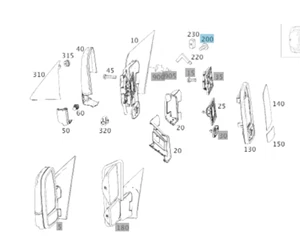 3x Genuine Mercedes-Benz Sprinter 906 Outer Mirror Screws N000000001476 - Picture 1 of 2