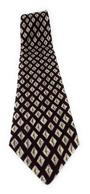 Corbata para hombre Haggar Clothing Co toda seda borgoña Foto 1 de 4