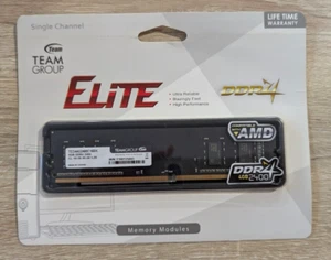 Team Group Elite TED44G2400C16BK 4GB DDR4 2400MHz Desktop RAM – Reliable Perform - Picture 1 of 3