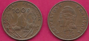 FRENCH POLYNESIA 100 FRANCS 2005 XF WITH I.E.O.M,MINTAGE 300,000,MOOREA HARBOR,C - Picture 1 of 1