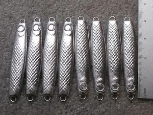 8 señuelos de pesca a granel 6 oz barra de arenque dardo jigging sin anzuelos    - Imagen 1 de 1