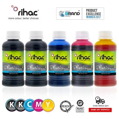 RIHAC BULK INK REFILL FOR HP C309A C5380 C6340 C6350 HP 564 C6375 C6380 C6383 - Image 1 of 4