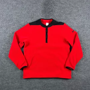 Nike Therma Fit Victory Sweater Adult Large Red 1/2 Zip Fleece Pullover DA2921 - Picture 1 of 10