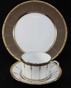 Plato de ensalada/postre Haviland TAMBOR + taza y platillo A+ ESTADO - Imagen 1 de 7