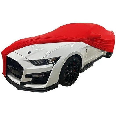2005-2024 Ford Mustang Indoor Car Cover Ultraguard Stretch Satin - Red - Image 1 of 4
