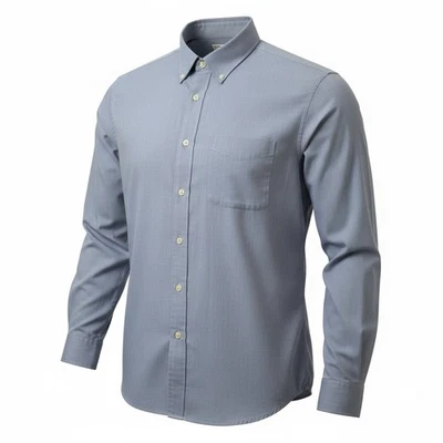 LL Bean Men's Blue Button Down Long Sleeve Shirt Medium - Image 1 of 4