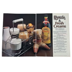 Kahlua and Fresh Creams 2 Page Vintage Magazine Print Ad 1983 - Picture 1 of 1