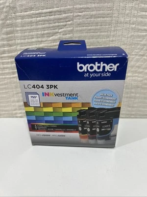 BROTHER GENUINE LC404 3PK 3 PACK INKVESTMENT TANK INK CARTRIDGES J1205W J1215W - Image 1 of 4