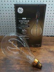 GE Vintage 11 inch Edison Dimmable LED Light Bulb 40 watt equivalent Medium Base - Picture 1 of 4