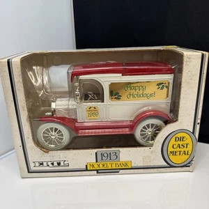 Vintage Ertl Die Cast 1:25 Scale 1913 Model T Bank Happy Holidays Christmas 1989 - Picture 1 of 16