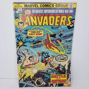Invaders #1 Battle Over Britain by Roy Thomas & Frank Robbins! Marvel Comics - Picture 1 of 2