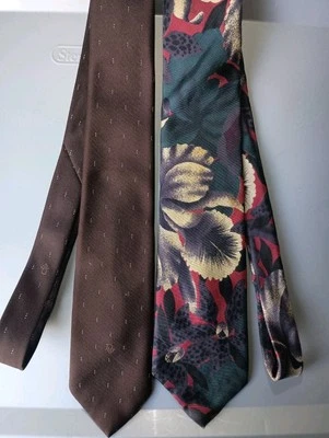 Lote de 2 corbatas vintage Christian Dior para hombre Foto 1 de 4