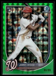 Refractor geométrico Bowman Chrome Prospect Green 2025 #/99 - 29 James Wood (RC) - Imagen 1 de 2
