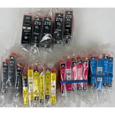 Canon Ink Cartridge Lot 270 XL PGBK 271 XL Black Cyan Magenta Yellow - Image 1 of 4