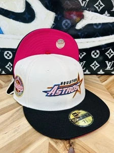Sombrero New Era Club Hello Kitty iraquí Rahnni Houston Astros 7 3/8 raro agotado - Imagen 1 de 4