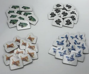 2013 Monopoly Junior Game Replacement Pieces Part 47 Sold Signs Car Boat Cat Dog - Picture 1 of 8