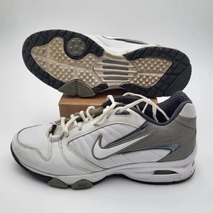 Nike Air Speed XT Performance Mens 9 White Gray Training Turf Shoes 315803-111 - Imagen 1 de 11