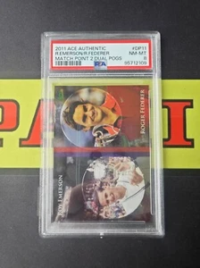 2011 Ace Authentic Match Point 2 Dual Pogs R. Emerson / Roger Federer - Picture 1 of 2