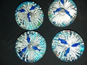4 Pezzi Grande Ispirazione 5" Sfera Multicolore K-9 Cristallo Sfera Mare - Foto 1 di 1