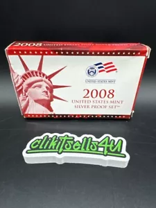 US 2008-S 90% SILVER PF SET W/ ORIGINAL BOX & COA RC1223MS (DRP012529) - Picture 1 of 3